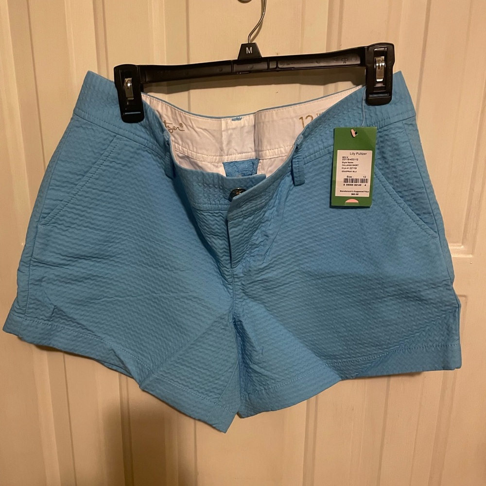 NWT Lilly Pulitzer callahan short seaspray blu - Picture 2 of 4
